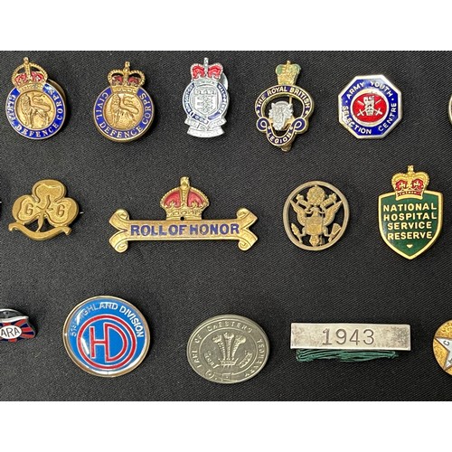 2133 - WW2 British Sweethearts and Enamel Badge Collection. Some later post war badges included.