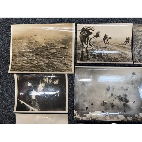 2134 - WW2 British Associated Press Release Photographs. Good sized glossy black and white prints most with... 