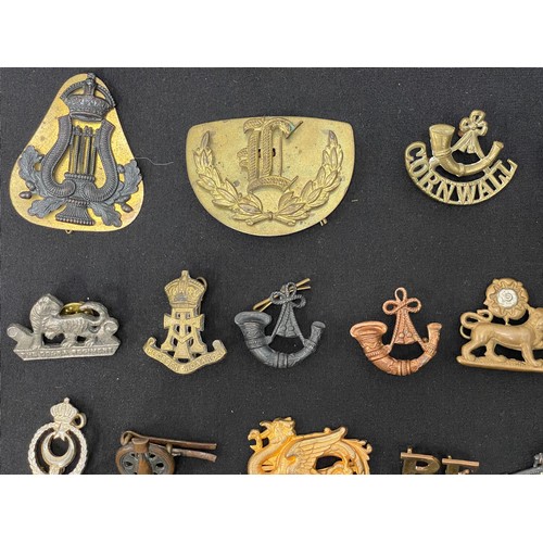 2138 - WW2 British & Commonwealth Cap Badges, Collar Dogs, Shoulder Titles and Buttons. Some WW1 example an... 