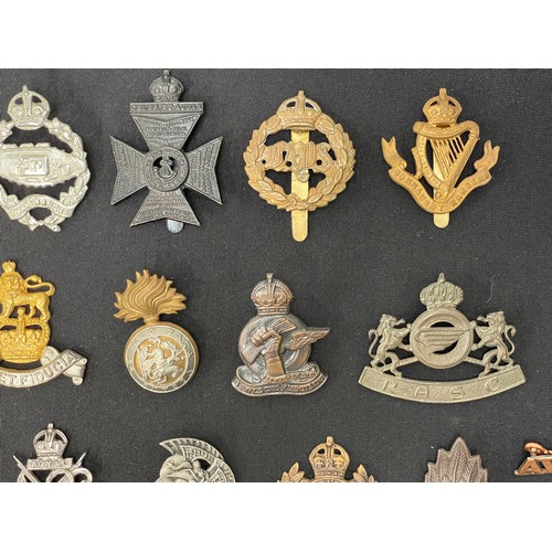 2138 - WW2 British & Commonwealth Cap Badges, Collar Dogs, Shoulder Titles and Buttons. Some WW1 example an... 