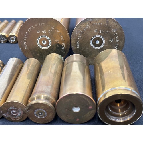 2139 - WW2 US .50 cal rounds x 2, plus WW2 US .50 cal empty cases x6, WW2 British 2prd No1 MKII Anti Tank g... 