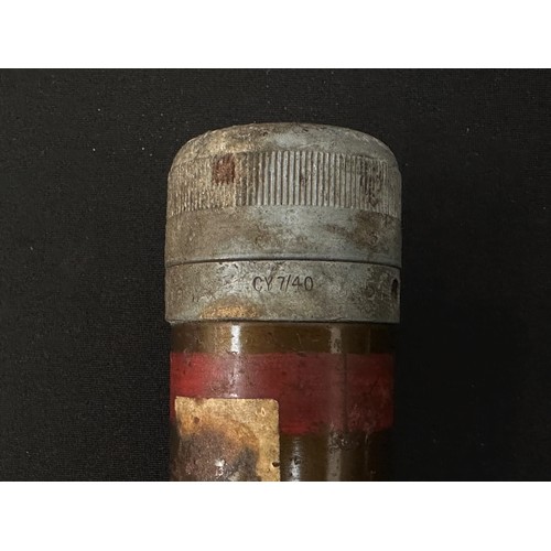 2146 - WW2 British 2 inch HE Mortar Round all components dated 1940 and with original paint: WW2 British 20... 