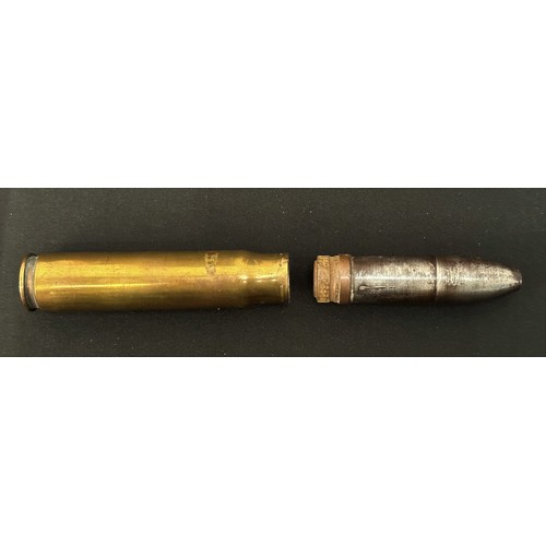 2146 - WW2 British 2 inch HE Mortar Round all components dated 1940 and with original paint: WW2 British 20... 