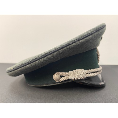 2158 - WW2 Third Reich Heer Pioneer Officers Schirmmutze cap. Trikot material. This is an enlisted mans or ... 