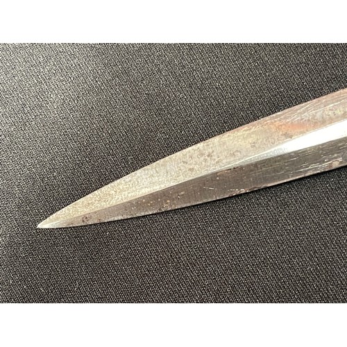 2160 - WW2 Third Reich 2nd Pattern Luftwaffe Dienstdolch Officers Dagger with 250mm long double edged blade... 