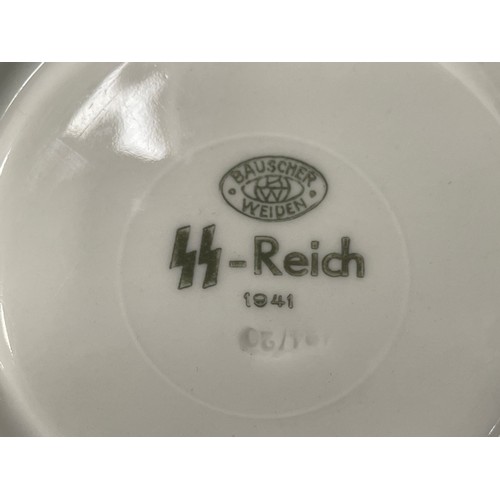 2168 - WW2 Third Reich Waffen SS Saucer marked 