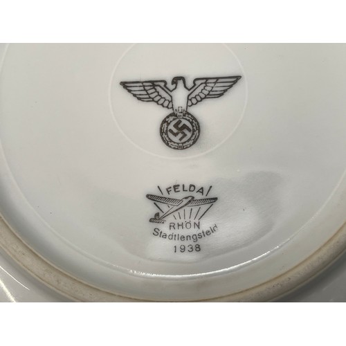 2173 - WW2 Third Reich Heer issued ceramic Bowls and one plate. All are marked with the Heer eagle and are ... 