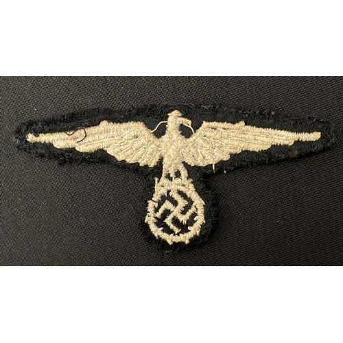 2192 - WW2 Third Reich Bahnschutzpolizei Sleeve Eagle. Uniform removed.