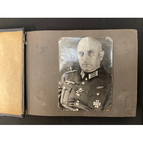 2201 - WW2 Third Reich Heer Medical Officer's Award Citation and Photo Album Group to Oberstartz Dr. Hubert... 