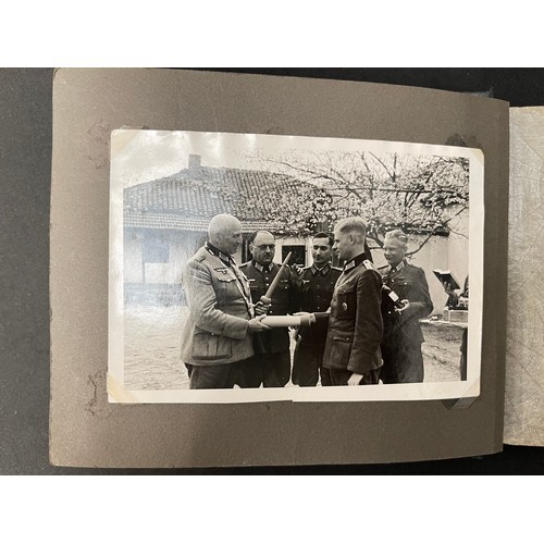 2201 - WW2 Third Reich Heer Medical Officer's Award Citation and Photo Album Group to Oberstartz Dr. Hubert... 