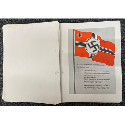 2202 - WW2 Third Reich Ehren Chronik Honour Chronical. A commercially produced folder in which a serviceman... 