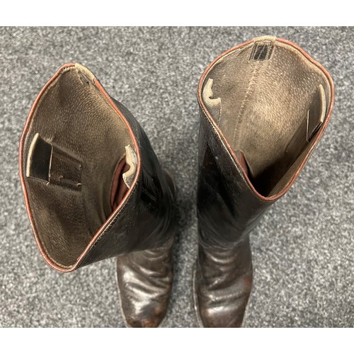 2208 - WW2 Third Reich Heer Enlisted /NCO's Jackboots. No makers marks or size markings.