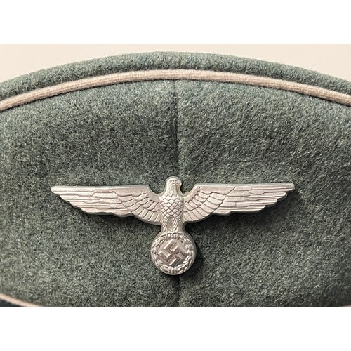 2211 - WW2 Third Reich Heer Infanterie Enlisted Mans / NCO's Schirmmutze Cap. Private Purchase Example make... 