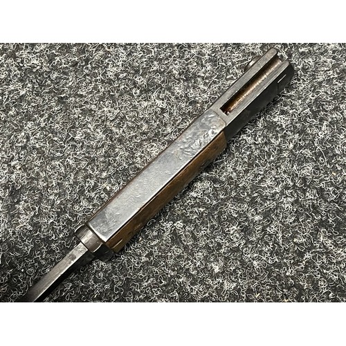 2219 - WW2 Third Reich K98 Bayonet with single edged fullered blade 247mm in length, maker marked 