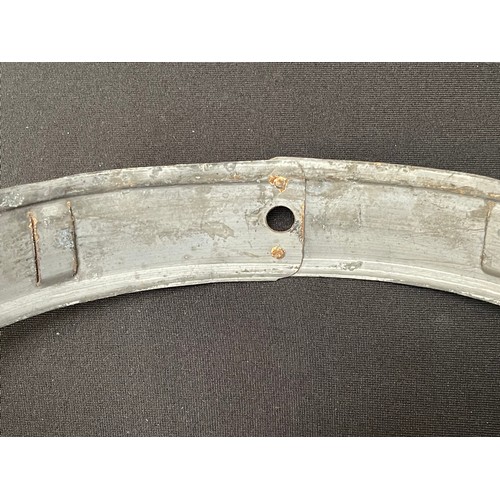 2224 - WW2 Third Reich M35/M40/M42 Steel Helmet liner band and chinstrap. Liner band size 66nA/58. Dated 19... 