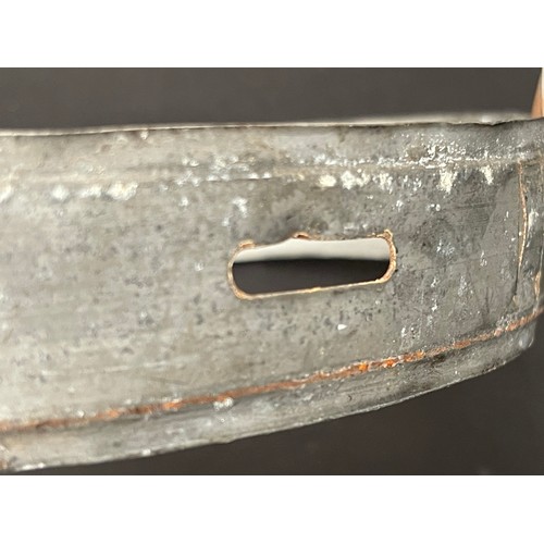 2224 - WW2 Third Reich M35/M40/M42 Steel Helmet liner band and chinstrap. Liner band size 66nA/58. Dated 19... 