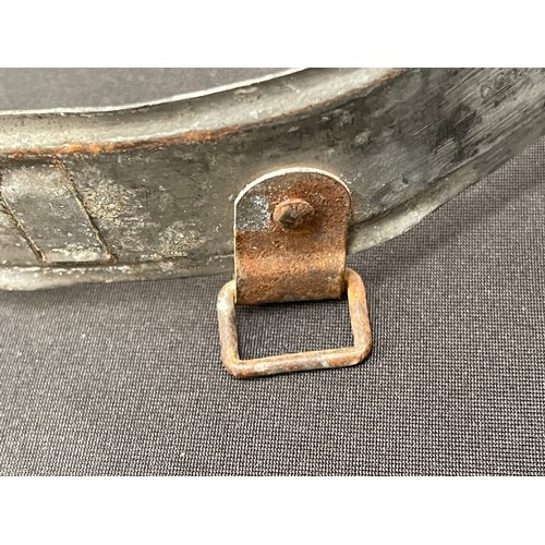 2224 - WW2 Third Reich M35/M40/M42 Steel Helmet liner band and chinstrap. Liner band size 66nA/58. Dated 19... 