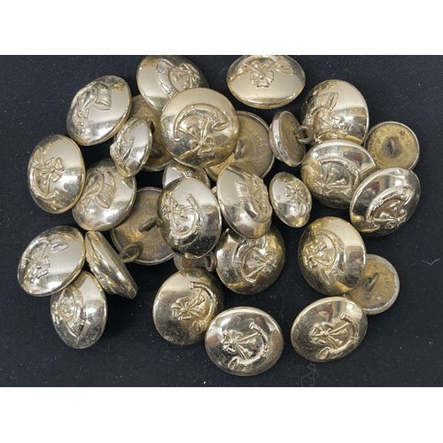 2231 - Post War ERII British Army Staybrite Buttons in quantity to include: Royal Engineers, WRAC, Royal Co... 