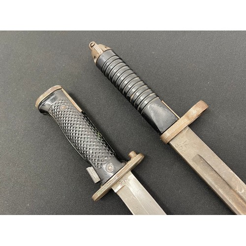 2232 - US Pattern M5 Knife bayonet with double edged blade 170mm in length marked 