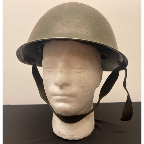 2233 - British MKIII Steel Helmet with original paint finish. Complete with liner and chinstrap. Liner make... 