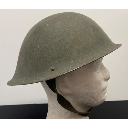 2233 - British MKIII Steel Helmet with original paint finish. Complete with liner and chinstrap. Liner make... 