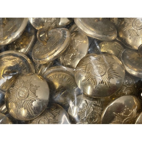 2244 - WW2 British Plastic Kings Crown General Service buttons and post war Staybrite buttons for Royal Art... 