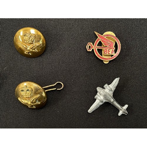 2245 - Post War Aviation interest: Berlin Airlift DC-3 Dakota stick pins x 14, Air Training Corps lapel bad... 