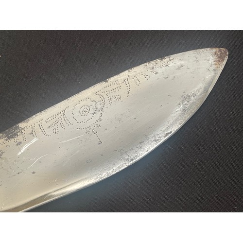 2247 - Three Kukri Knives: one very large example with 750mm long blade. Overall length 885mm. Complete wit... 