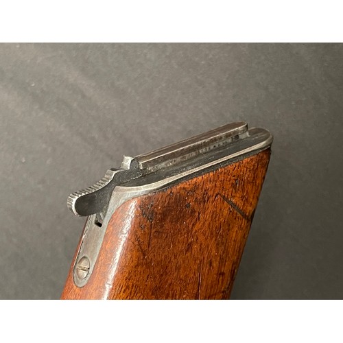 2252 - Deactivated Mauser C96 Semi auto pistol 7.63mm cal serial number 9819 complete with original wooden ... 