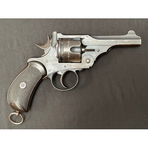 2254 - Deactivated Webley & Scott MKI Revolver .455 cal serial no 6596 with 100mm long barrel. Overall leng... 