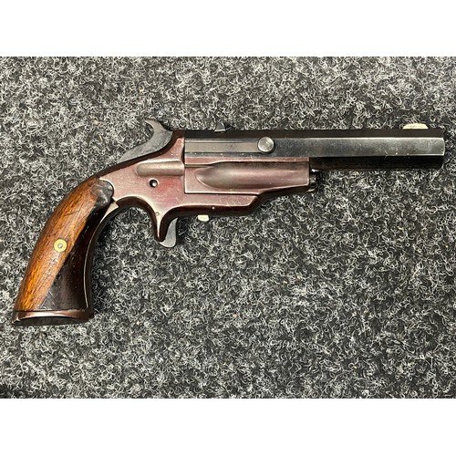 2256 - Deactivated Frank Wesson 1870 Single Shot Derringer Pistol cal. 32 rim fire. Serial no 13. barrel le... 