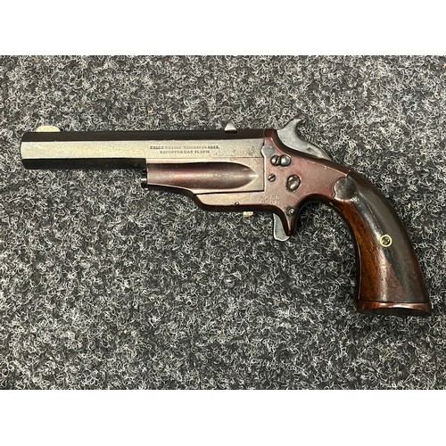 2256 - Deactivated Frank Wesson 1870 Single Shot Derringer Pistol cal. 32 rim fire. Serial no 13. barrel le... 