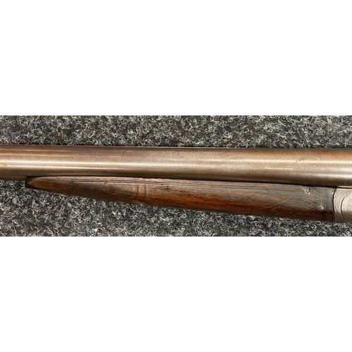 2257 - Deactivated 12 Bore Hammergun Side by Side Shotgun by J Manton, London with 755mm long Damascus barr... 