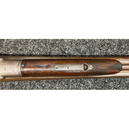 2257 - Deactivated 12 Bore Hammergun Side by Side Shotgun by J Manton, London with 755mm long Damascus barr... 