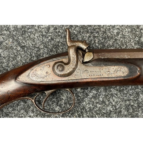 2261 - Percussion Cap Single Barrel Shotgun with 84cm long barrel. Bore approx. 15mm. Lock is maker marked ... 