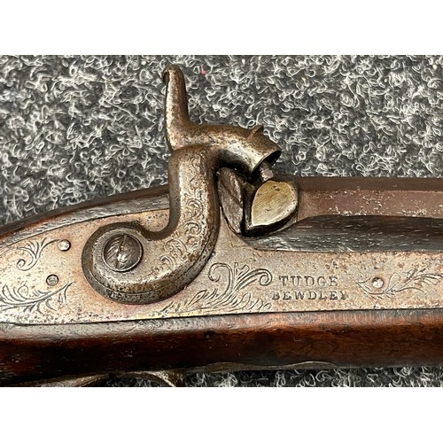 2261 - Percussion Cap Single Barrel Shotgun with 84cm long barrel. Bore approx. 15mm. Lock is maker marked ... 