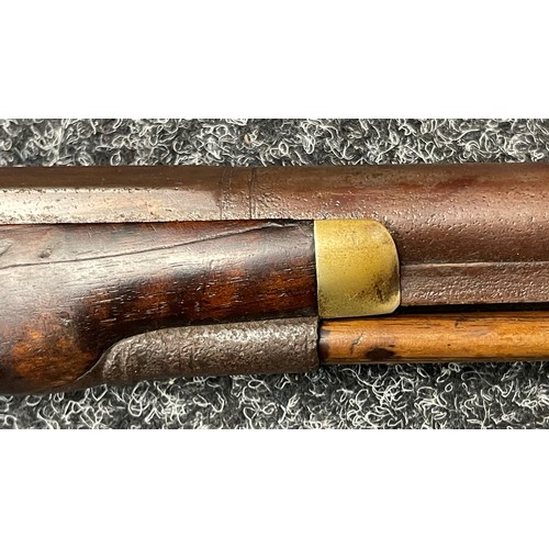 2261 - Percussion Cap Single Barrel Shotgun with 84cm long barrel. Bore approx. 15mm. Lock is maker marked ... 