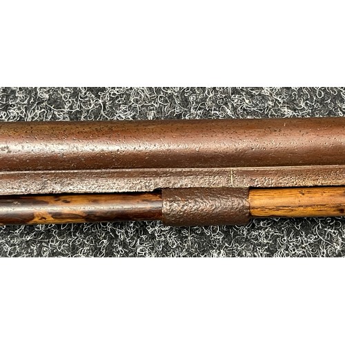 2261 - Percussion Cap Single Barrel Shotgun with 84cm long barrel. Bore approx. 15mm. Lock is maker marked ... 