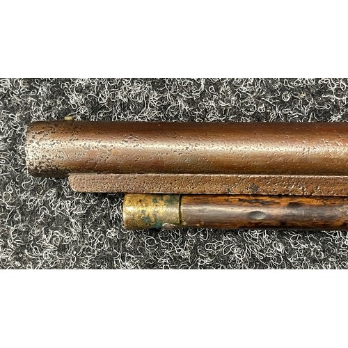 2261 - Percussion Cap Single Barrel Shotgun with 84cm long barrel. Bore approx. 15mm. Lock is maker marked ... 