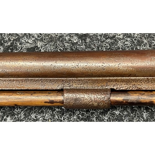 2261 - Percussion Cap Single Barrel Shotgun with 84cm long barrel. Bore approx. 15mm. Lock is maker marked ... 