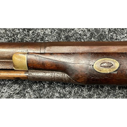 2261 - Percussion Cap Single Barrel Shotgun with 84cm long barrel. Bore approx. 15mm. Lock is maker marked ... 