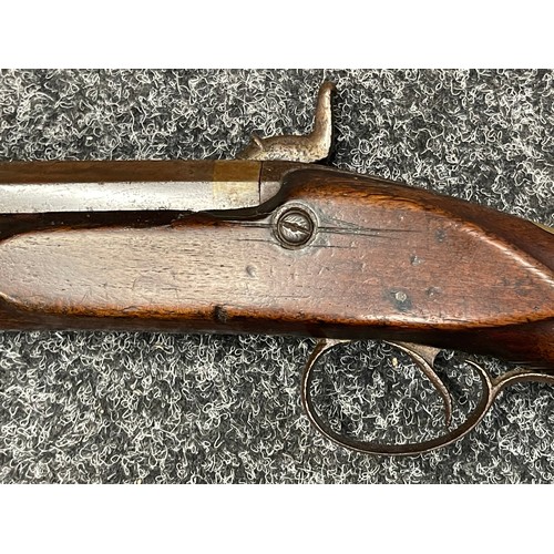 2261 - Percussion Cap Single Barrel Shotgun with 84cm long barrel. Bore approx. 15mm. Lock is maker marked ... 