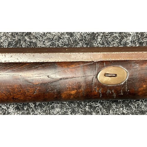 2261 - Percussion Cap Single Barrel Shotgun with 84cm long barrel. Bore approx. 15mm. Lock is maker marked ... 