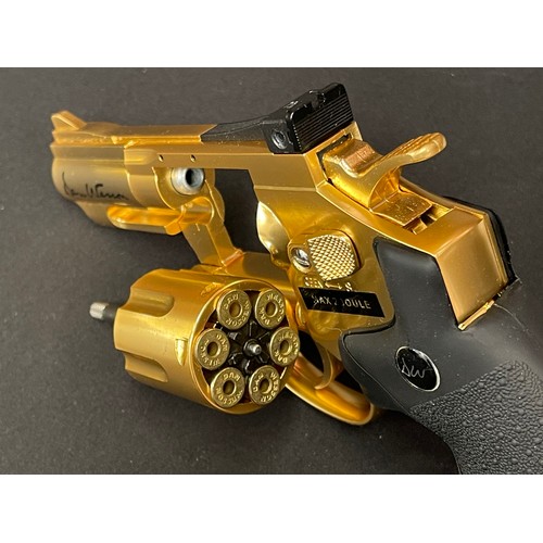 2262 - Dan Wesson 2.5” .177 cal 4.5mm revolver BB air pistol. Serial number 12K05068. Gilt finish. Barrel l... 