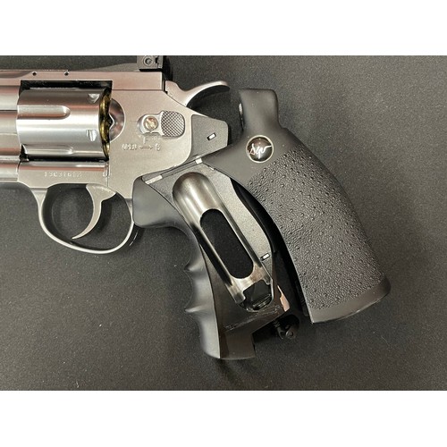 2263 - Dan Wesson .177 cal 4.5mm Revolver BB air pistol  65mm long barrel. Serial number 13C31612. 6 shot. ... 