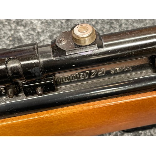 2271 - Diana Model 79 .177 cal air rifle with 440mm long barrel. No serial number. Overall length 107cm. Fi... 