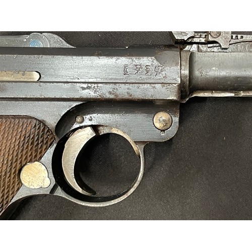 2274 - Deactivated WW1 German 9mm Artillery Luger Pistol serial number 3616. Maker marked DWM. Dated 1917. ... 