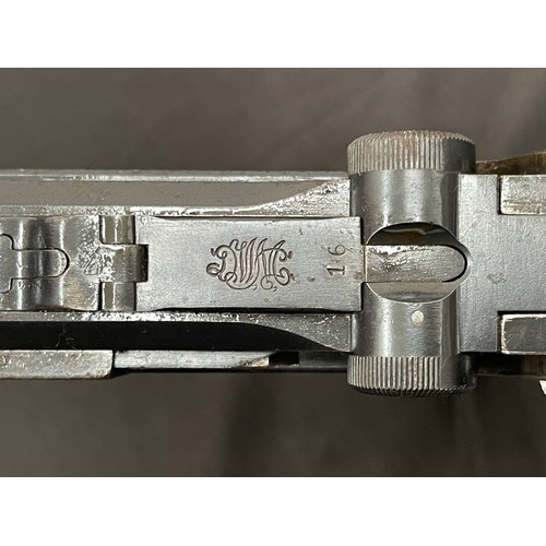 2274 - Deactivated WW1 German 9mm Artillery Luger Pistol serial number 3616. Maker marked DWM. Dated 1917. ... 