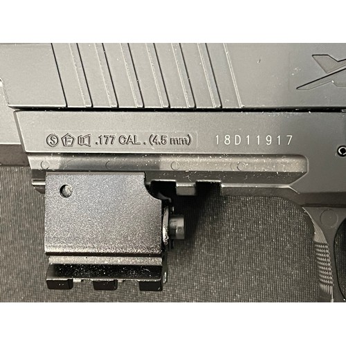 2276 - Sig Saur  X Five .177 Co2 Air Pistol serial number 18D11917. Working order. Overall length 220mm. Co... 