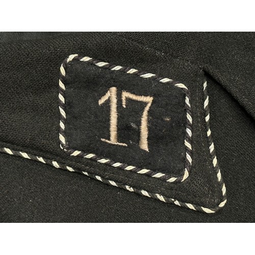 2163 - WW2 Third Reich M32 Allgemeine SS Dienstrock Service Dress Jacket. The jacket is complete with all o... 